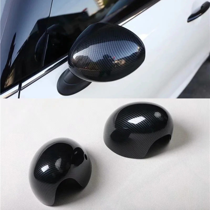 

For MINI Cooper F55 F56 One 3 Doors 2014-2021 2PCS Carbon Fiber ABS Car Side Door Rearview Mirror Protect Cover Trim Car Styling