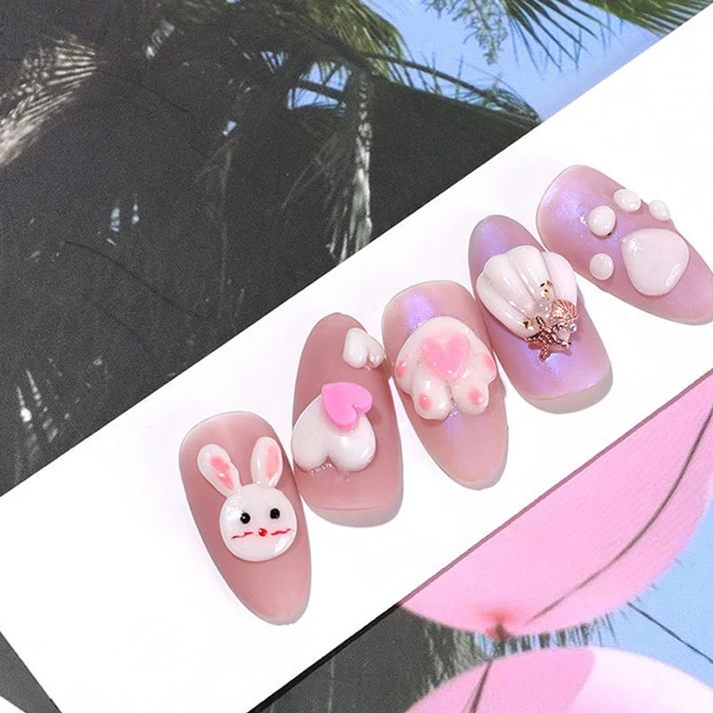 1 коробка 8 мл 3D стерео белая/прозрачная глина Мягкий гель для ногтей