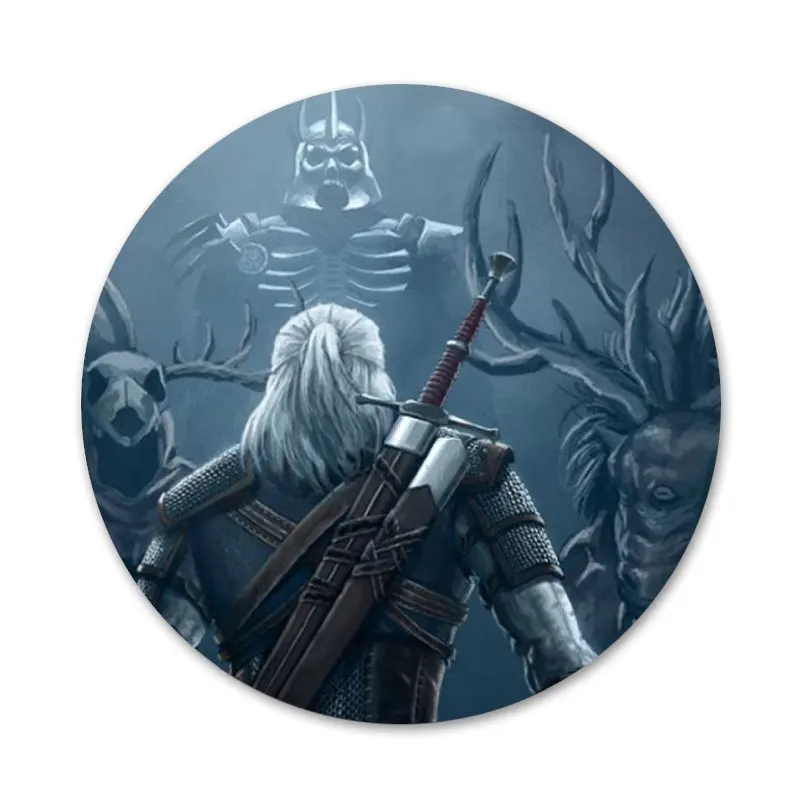 Cool game Witchers Badge Brooch Pin Accessories For Clothes Backpack Decoration gift | Дом и сад