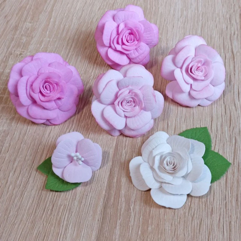 Ufurty 6 шт./лот цветок Прошитые металлические режущие штампы новые DIY штампы для скрапбукинга ремесло тиснение создание трафарета шаблон