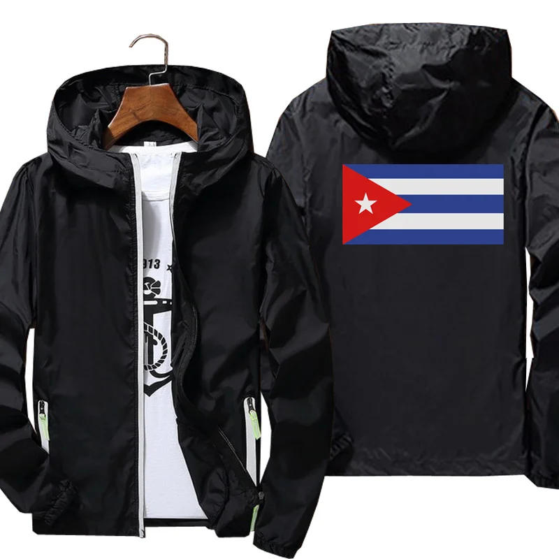 

Мужская куртка с принтом флага Кубы, отражающая куртка от солнца, демисезонная брендовая куртка 2021