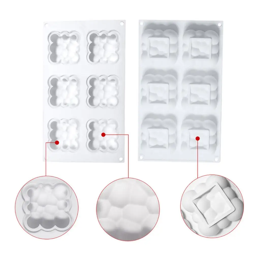 Эко дружественных силикона прессформы торта Украшающий торт облако Форма для