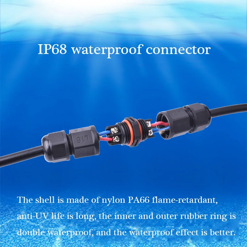 Водонепроницаемый соединитель в сборе IP68 провод и кабель быстроразъемный 2/3/4/PIN