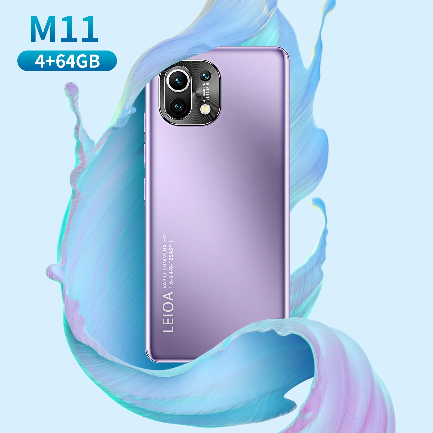 

Hot Sale M11 5.0 Inch 64GB/128GB Face ID 8+16MP Cheap Smart Phone Global Version MTK6889 Dual SIM 3800mAh Andriod Phone Celular