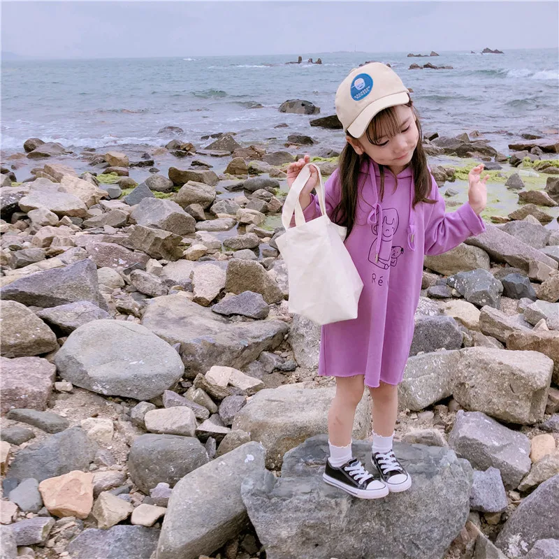 Новое поступление осень 2019 хлопковая Повседневная Длинная толстовка с капюшоном