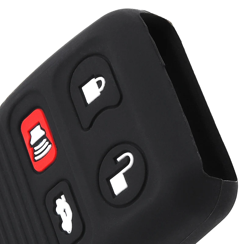 4 кнопки силиконовая прямая пластина Автомобильный ключ чехол защитный
