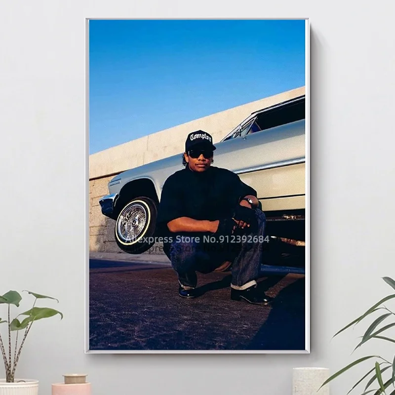Постер 80s в стиле старой школы хип-хоп Eazy E Gangsta Rap Rapper плакат декоративная печать