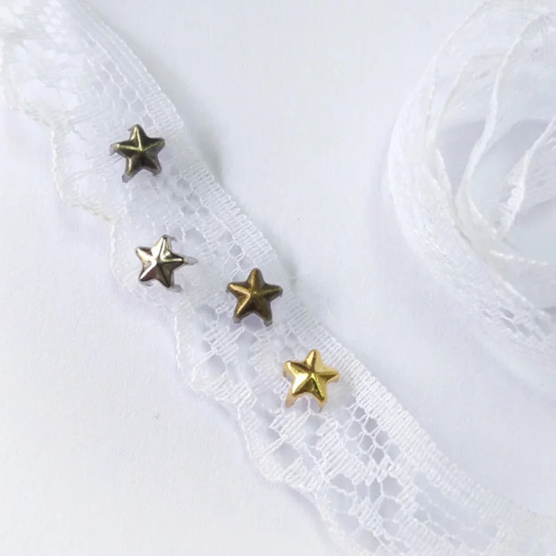 

20PCS/pack Handmade Craft DIY Baby Toy Clothing Accessories Five-pointed Star Small Rivets Decoration Supplies