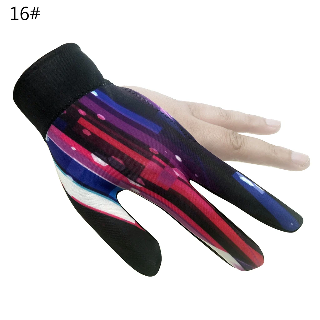 

Brand New 1pc Billiards Three Finger Gloves Lycra Anti Skid Snooker Billiard Cue Glove Pool Left Hand High Elasticity for Unisex
