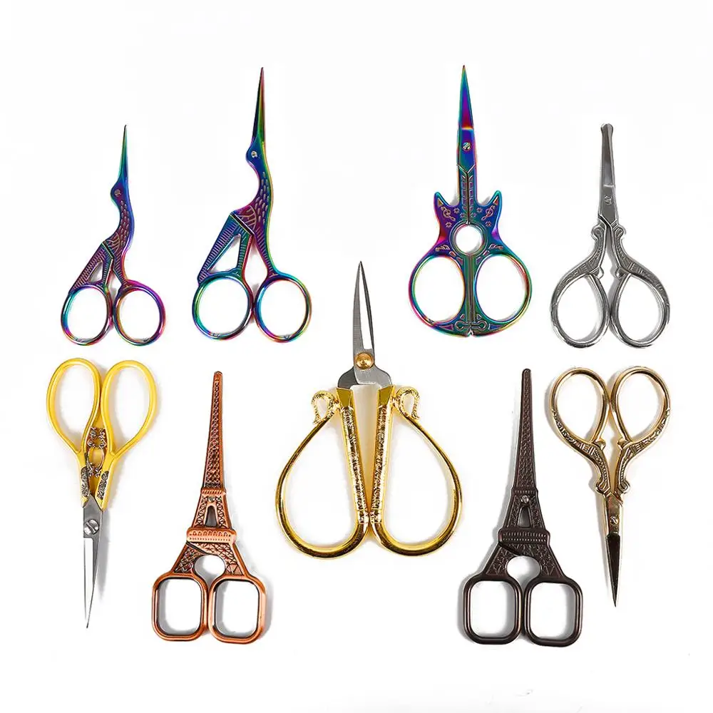 Винтажные Ножницы для вышивки из нержавеющей стали швейные нитки инструмент