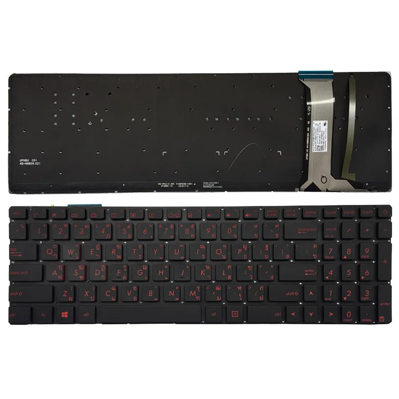 Клавиатура для ноутбука ASUS GL551 GL551J GL551JK GL551JM GL551JW GL551JX черная клавиатура с