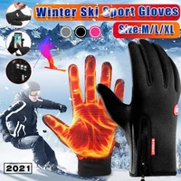 new unisex winter bike bicycle ski gloves thermal windproof fleece lined winter gloves touch screen full finger waterproof