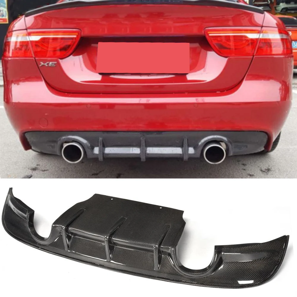 Диффузор для заднего бампера из углеродного волокна спойлер губ Jaguar XE Sedan 4 Door