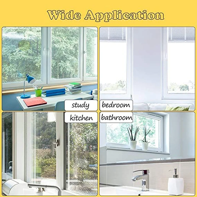 

HOT Mosquito Net for Window, 3 PCS Fly Window Sn Mesh Insect Netting Mosquito Protector and 3 Rolls Self-Adhesive Tapes