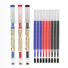 Набор гелевых ручек 0,35 мм, черныесиниекрасные чернила, гелевые стержни