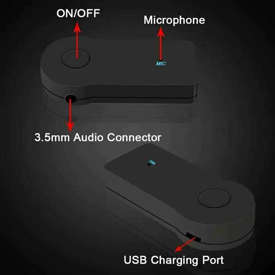 Беспроводной автомобильный Bluetooth-приемник передатчик мини стерео AUX аудио музыка
