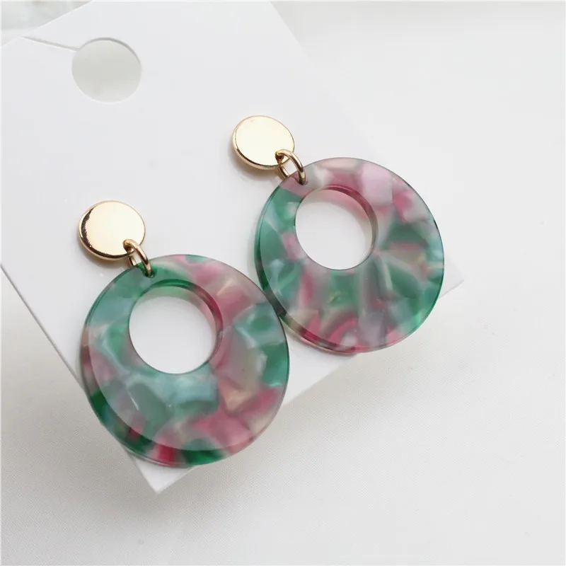 Корейская версия новой уксусной кислоты веб-звезды цвет серьги тренд