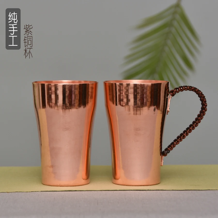 

Handmade pure copper thickened retro tea water cup teacup beer cup milk coffee cup travel mug drinkware