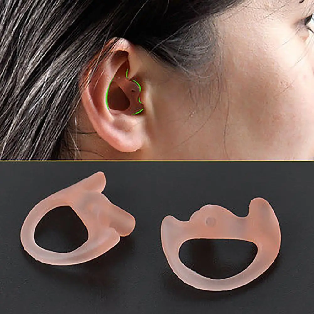 

1 Pair Ergonomic Silicone Ear Bud for Covert Acoustic Tube Earpiece Earphone