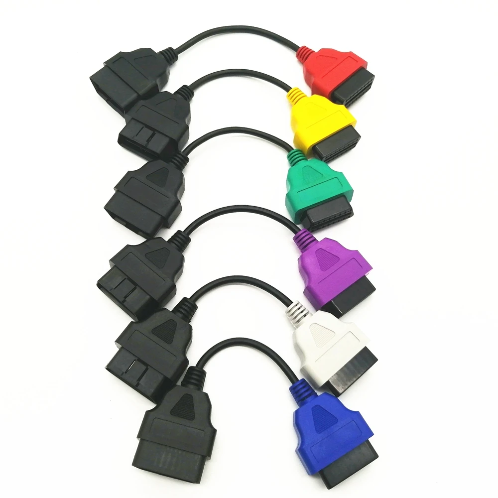Newest 6 Color Auto OBD2 Connector Diagnostic Adapter Cable for FiatECUScan and Multiecuscan Fiat LANCIA | Автомобили и мотоциклы