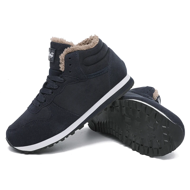 Мужская обувь мужские ботинки для взрослых плюшевые теплые зимние удобная