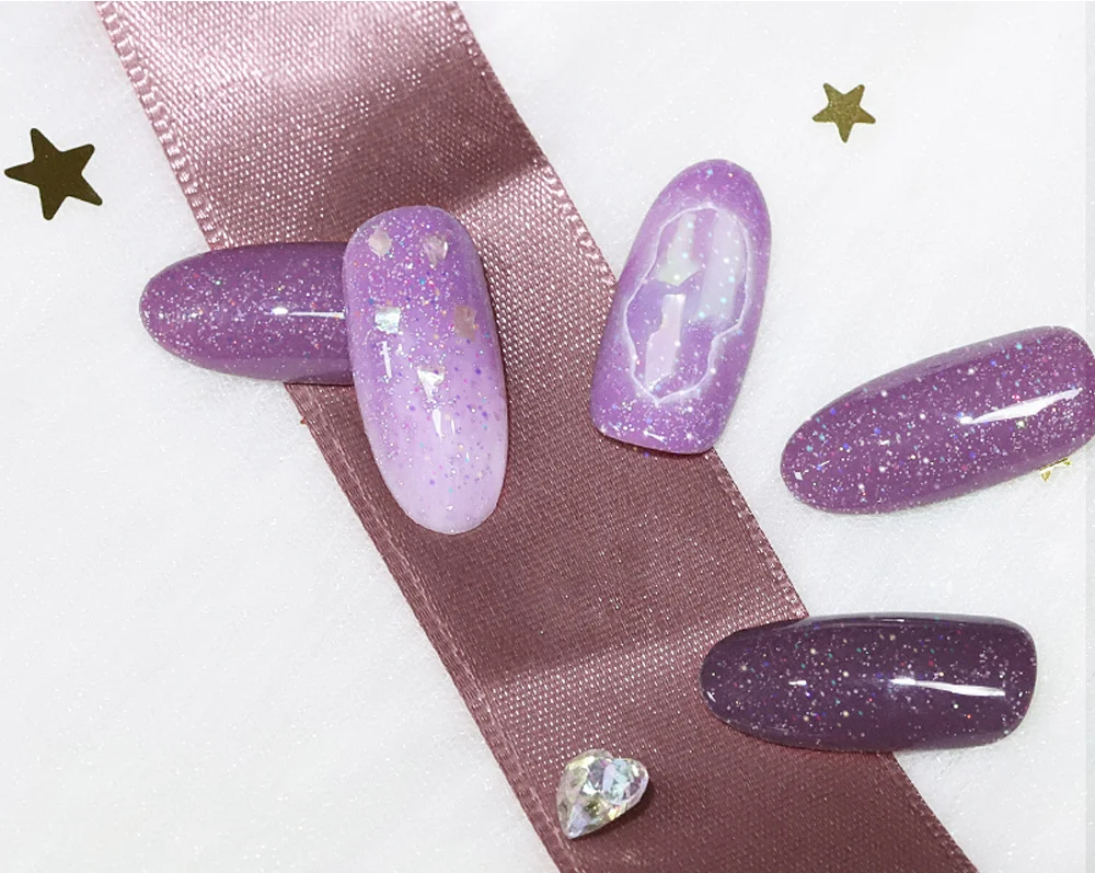 IDO 24 шт./компл. УФ гель Новое поступление песочный цвет с Радужный Блеск эффект песочный гель серия светодиодный лак для ногтей отмачиваемый лак