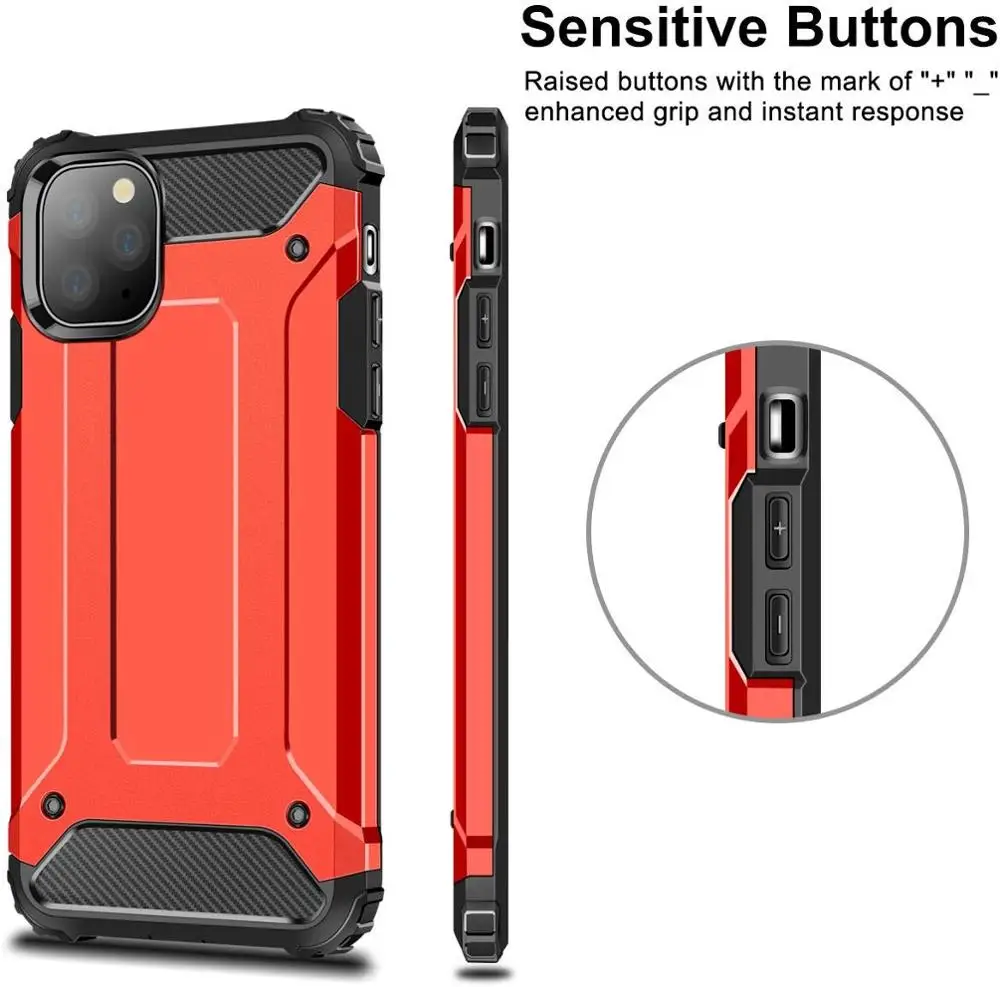 10Pcs Armor Cases For iPhone 12 Mini 11 Pro XS Max XR X 8 Plus 7 7S 6 6S 5 5S SE 2020 Shockproof Case Hybrid Dual Layer Cover | Мобильные