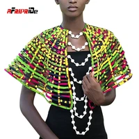 ankara african net necklaces shawl collar women clothings accessories african multistrand necklace shawl hademade jewelry sp030
