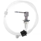 Кухонная раковина WZLY, латунная насадка черногоХромированный дозатор для мыла с насосом и удлинительная трубка для дозатора жидкости, для кухни, ванной комнаты