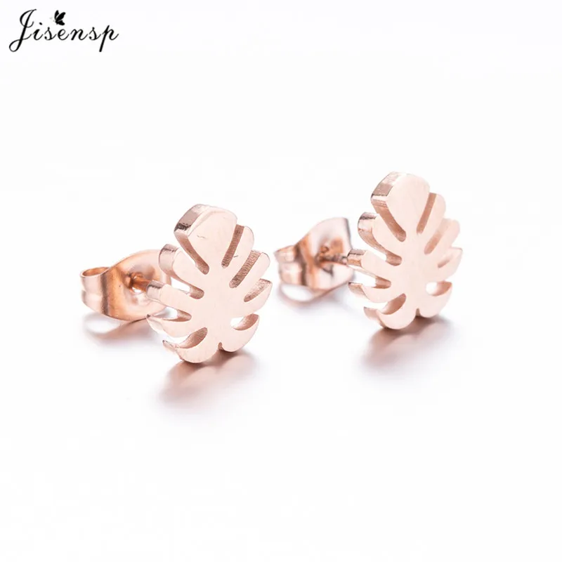 Серьги Jisensp в богемном стиле с тропическими листьями женские Украшения Винтажные