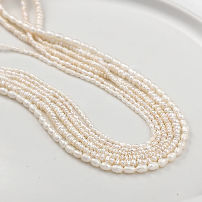 

Natural Pearl Beads AA+ High Quality Mini White Natural Freshwater Pearl Loose Beads 10pcs For DIY Jewelry Making Accessories