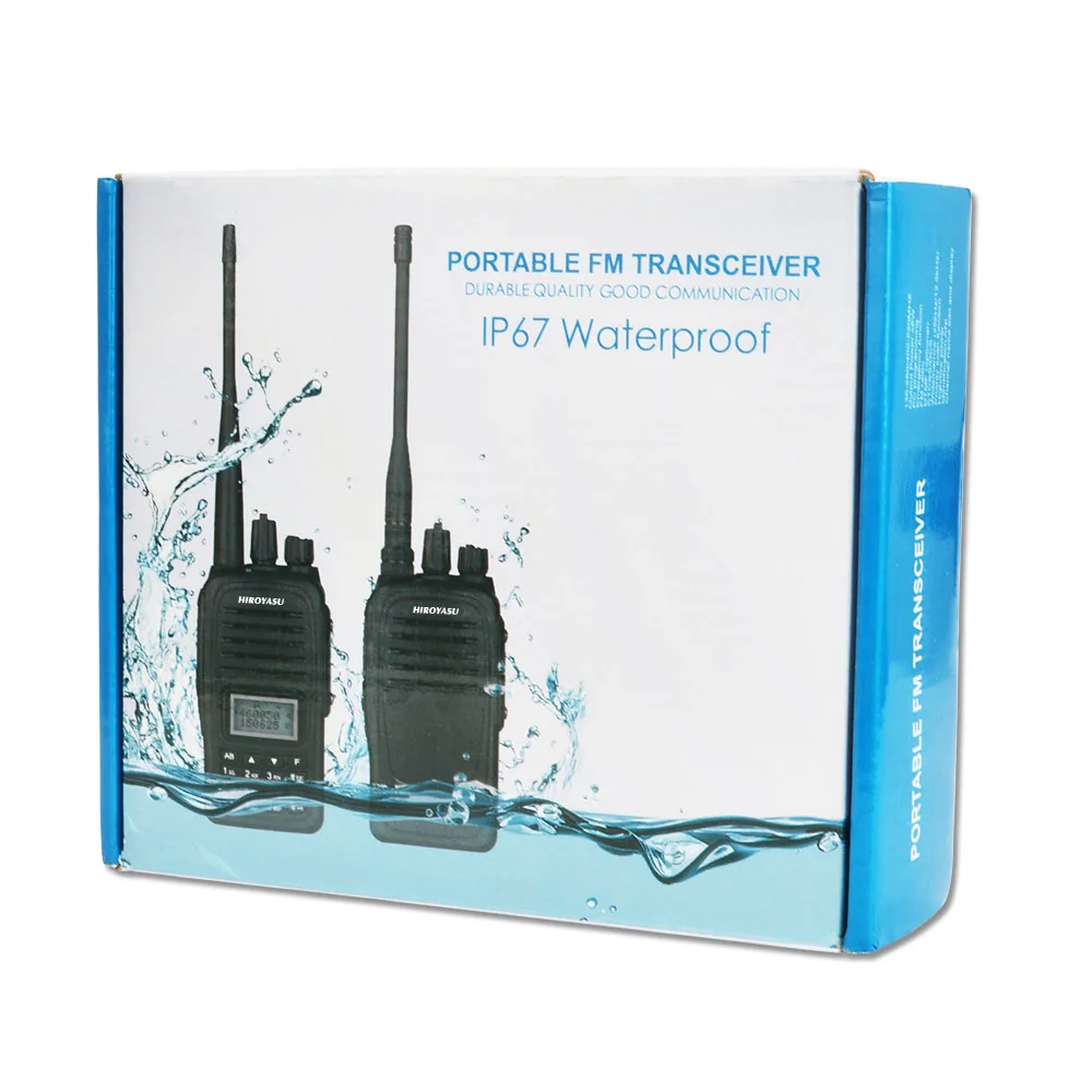 waterproof walkie talkie vox dual band vhf 136 174mhz uhf 400 520mhz scrambler roger beep talkie talkie hiroyasu f2000 free global shipping
