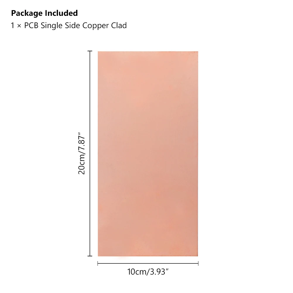 10x20cm На одной стороне PCB Медь многослойная доска для рисования 5x7 см 7x10 см x 10x15 см x 10x20 см 12x18 см, 15x20 см, 20x30 см монтажная плата для прототипирования прототип - Цвет: 10x20cm