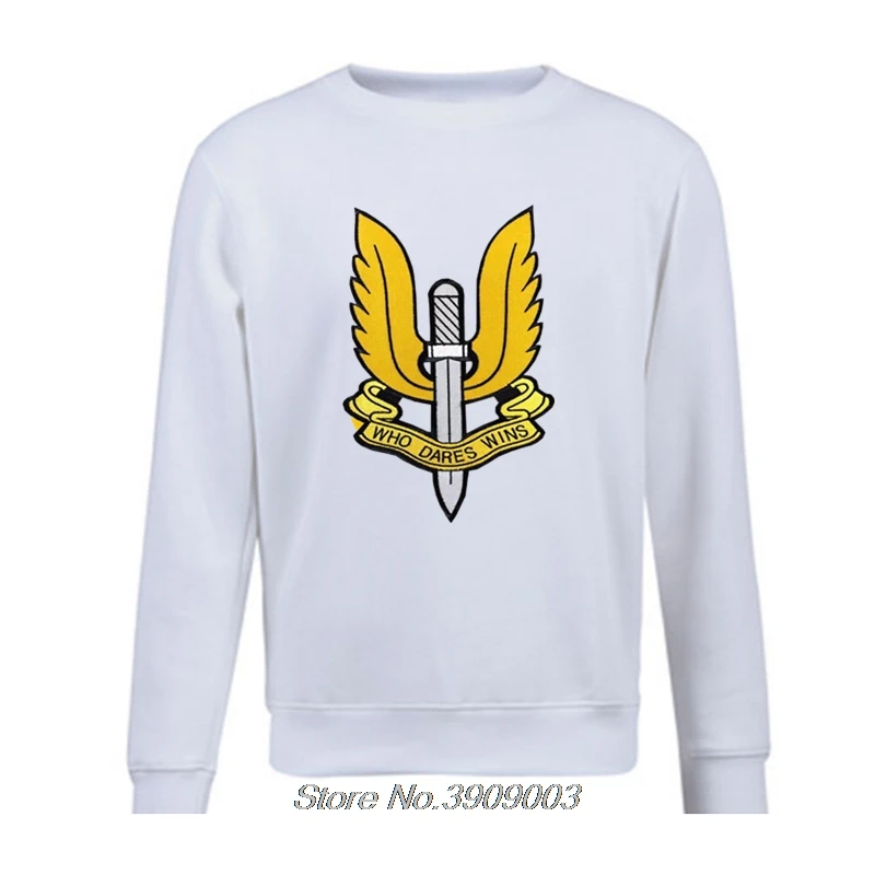 Мужская Флисовая Толстовка SAS Who Dares Wins Army Special Air Service худи милитари крутое пальто
