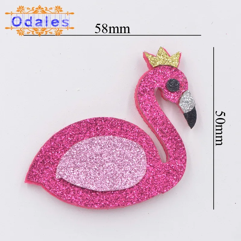 12 шт./лот большие блестящие фетровые Фламинго с золотом Corwn вечерние НКИ сделай