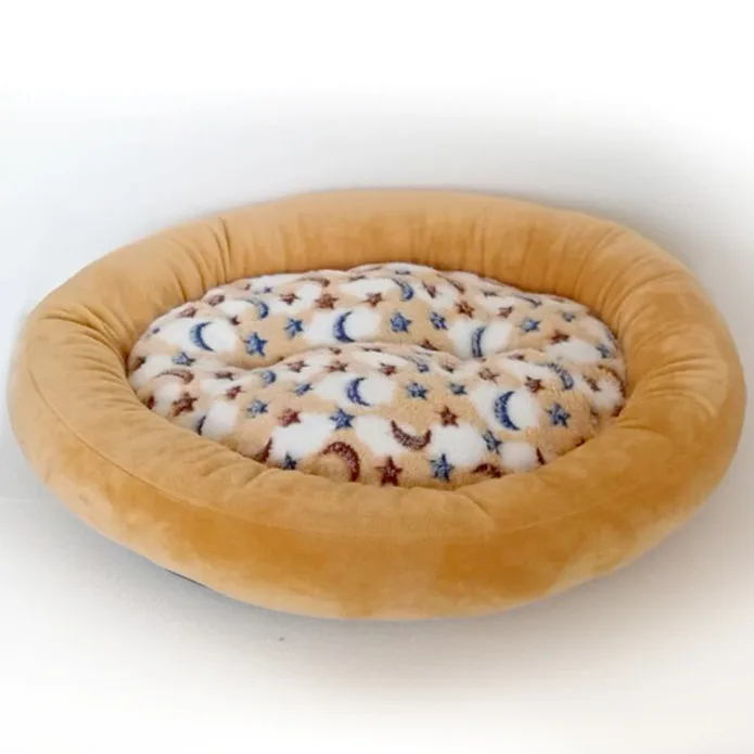 

Suede oval dog house warm cat litter pet litter dog mattress pet supplies
