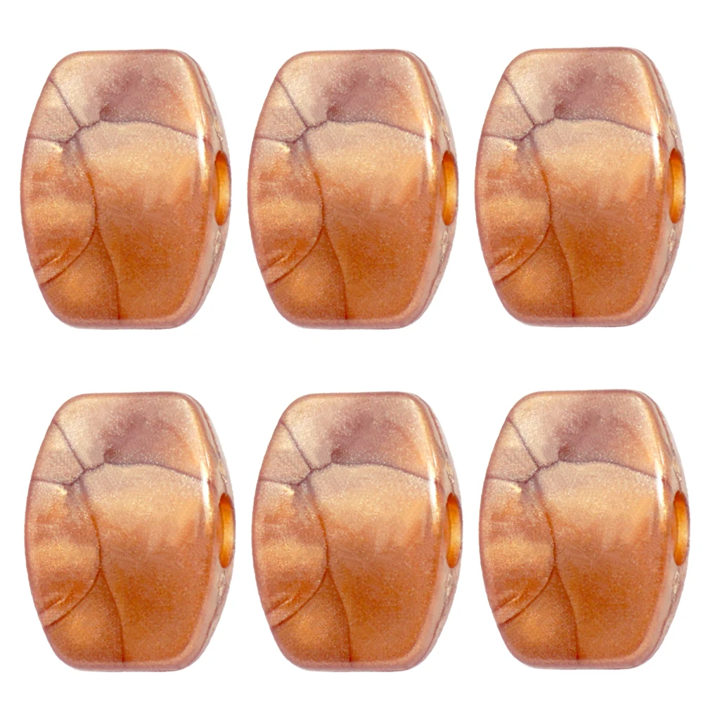 6 шт. гитарных тюнеров кнопочные кнопки кнопка настройки натуральной текстуры |