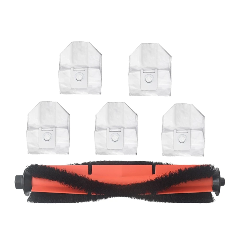 

6PCS Roller Brush Main Brush Dust Bags for Xiaomi ROIDMI EVE Plus Robot Vacuum Cleaner Accessories
