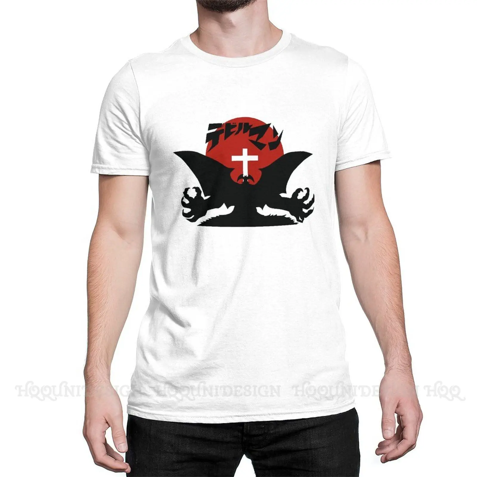 

Новое поступление, футболка Devilman Crybaby Dark с аниме Akira, дизайнерская хлопковая рубашка с круглым вырезом и короткими рукавами для взрослых Devi ...