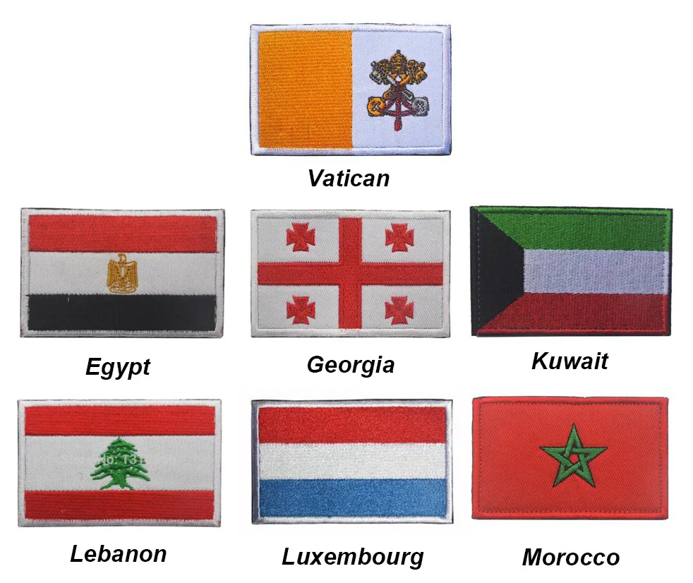 Вышивка Египет Грузией кувеем линоном банкетом марокканским флагом Ватикана