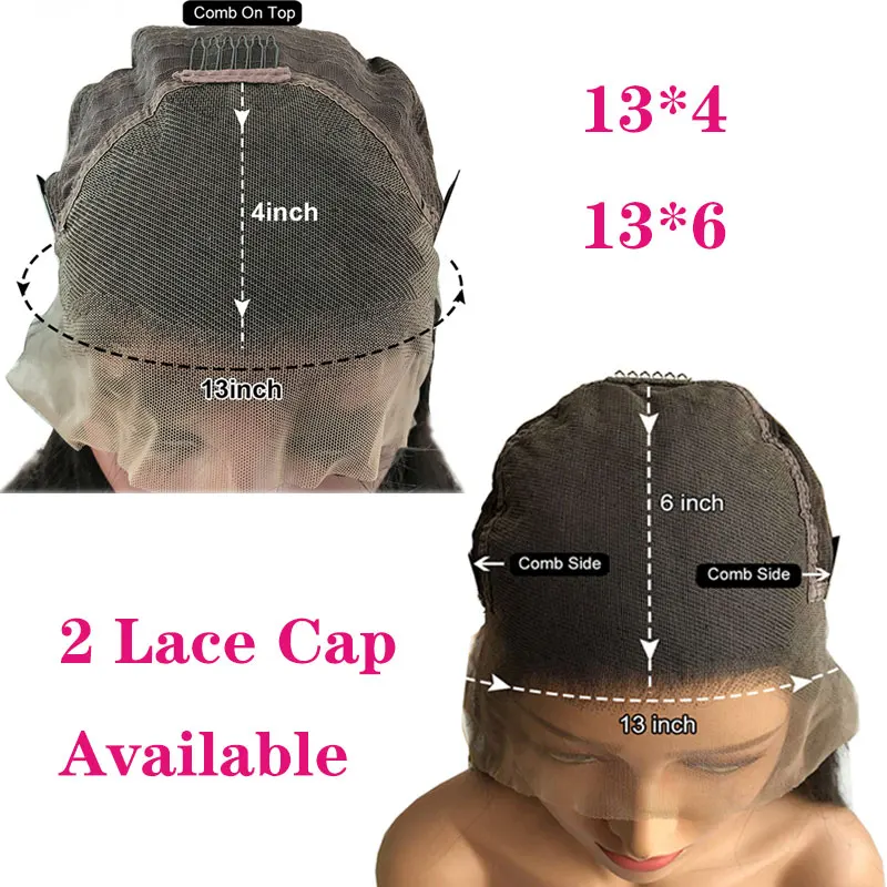 13X4 13X6 Синтетические волосы на кружеве парики из натуральных волос глубокая волна