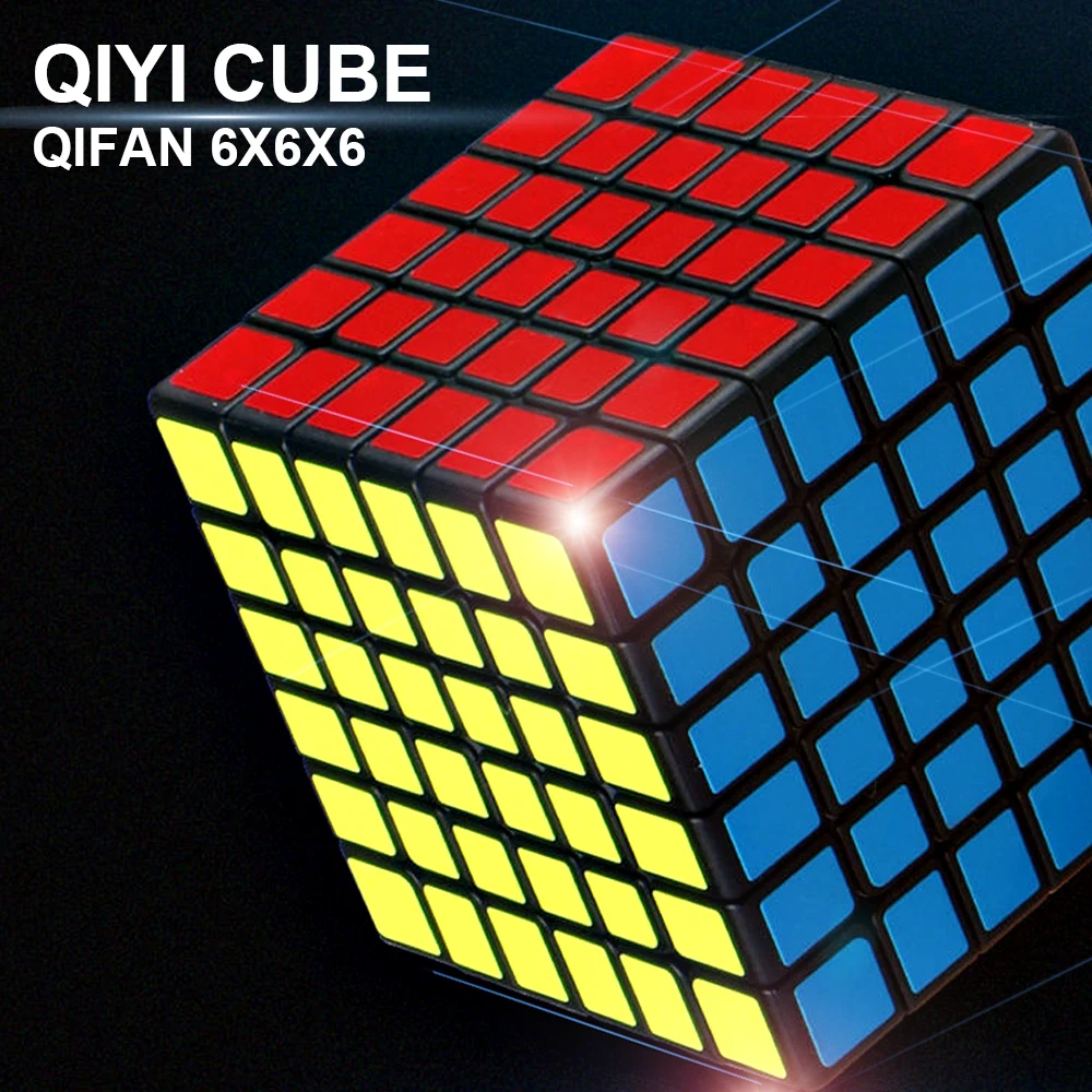 QiYi Qifan 6x6x6 волшебный скоростной куб Qiyi без наклеек Профессиональный 6x6