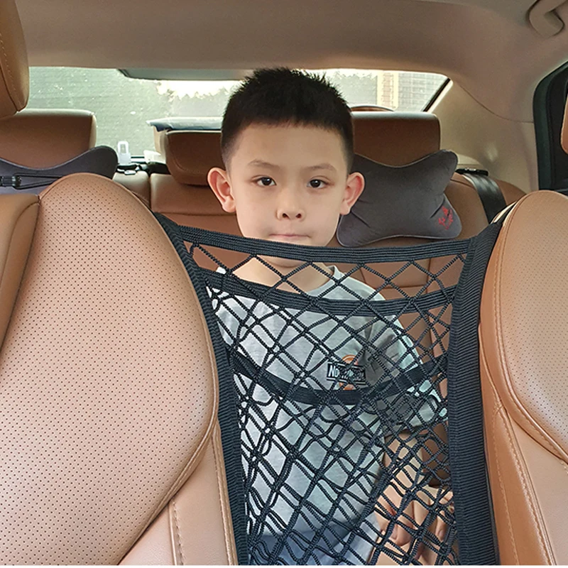 

Car Seat Isolation Mesh Storage Bag Elastic Retractable Child Pet Safety Isolation Net Barrier Car Interior Organizer Accessorie