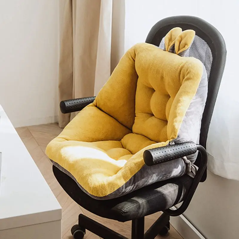 Симпатичные Подушки для спинки соединённая Подушка, толстые стулья для девушек, коврики для студентов коврик для офисного кресла
