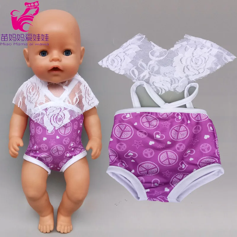Подходит для 43 см ухода за ребенком мам Bebe куклы лиловое кружевное длинное платье