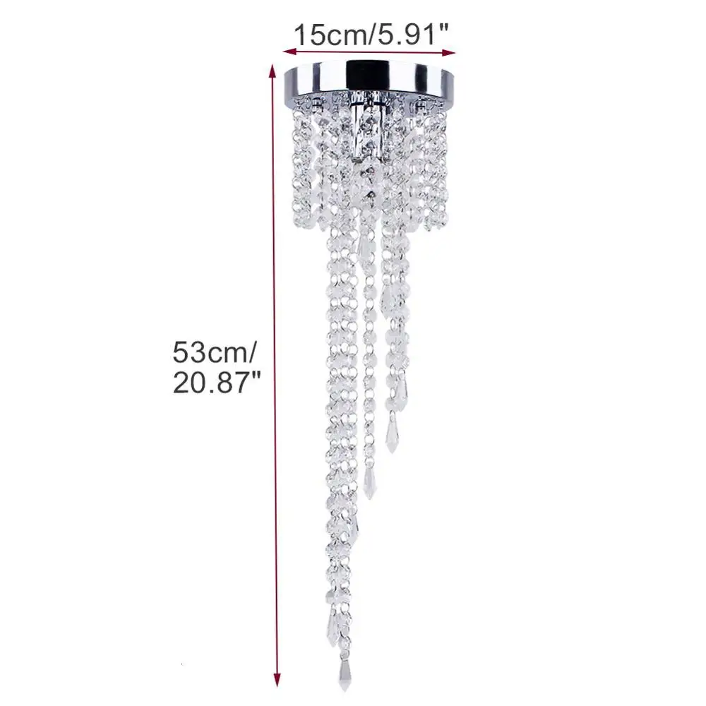Современный утопленный потолочный светильник в европейском стиле Хрустальный
