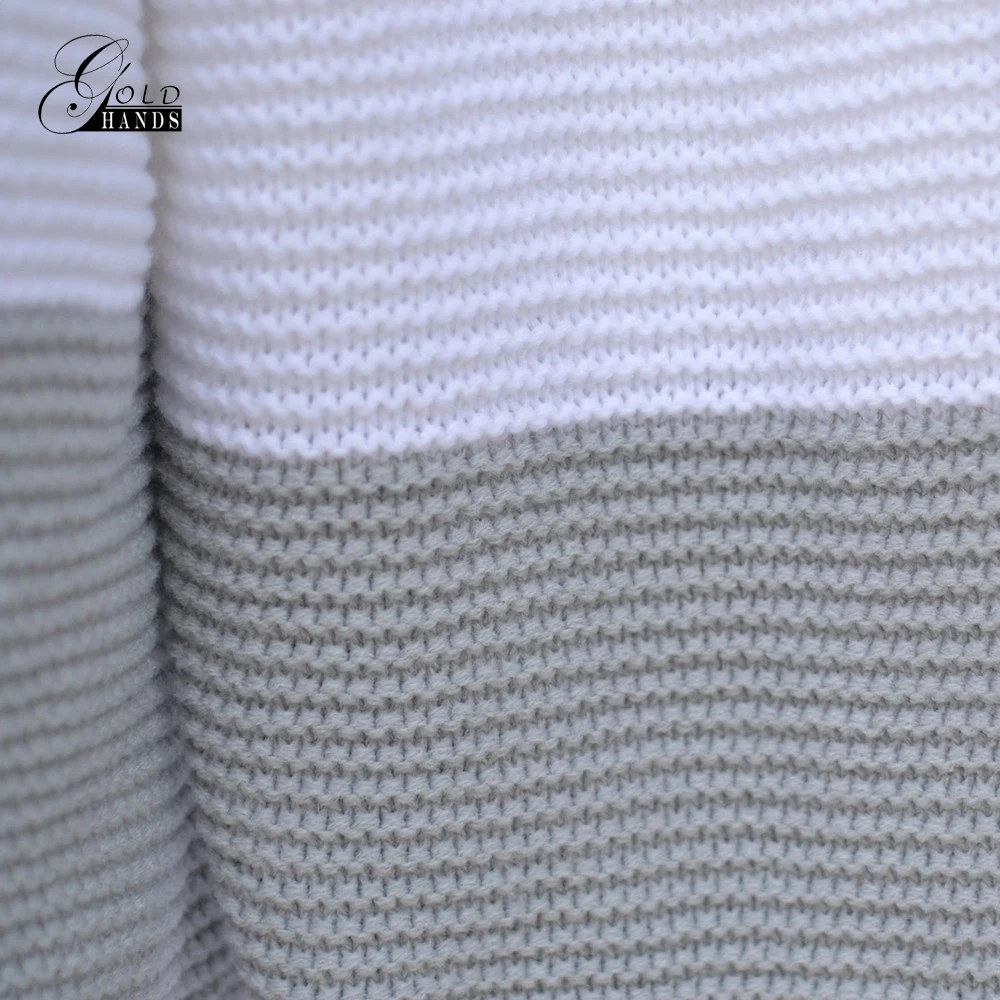 Золотые руки Осень Зима Новый женский свободный свитер вязаный модный