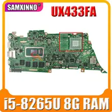 UX433FA Motherboard For ASUS ZenBook UX433FN UX433F U4300F UX433FA Laotop Mainboard 100% Full Test  W/ i5-8265U 8GB/RAM
