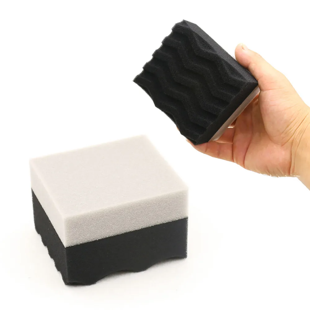 

Car Wheel Tyre Waxing Cleaning Sponge Brush Pad Tire Dressing Applicator Brush Buffing Waxing Sponge Wool Wheel Polishing Pad