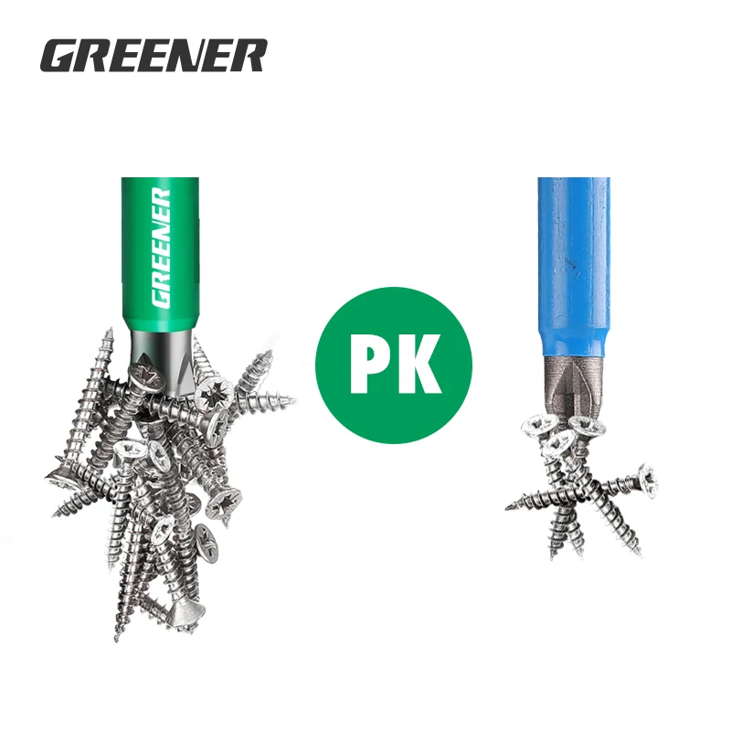 Greener 25mm-150mm Hex Shank Fits Magnetic Long Reach Electric Screwdriver Bits Exactness Single Phillips/Cross Head Power Tool - купить по